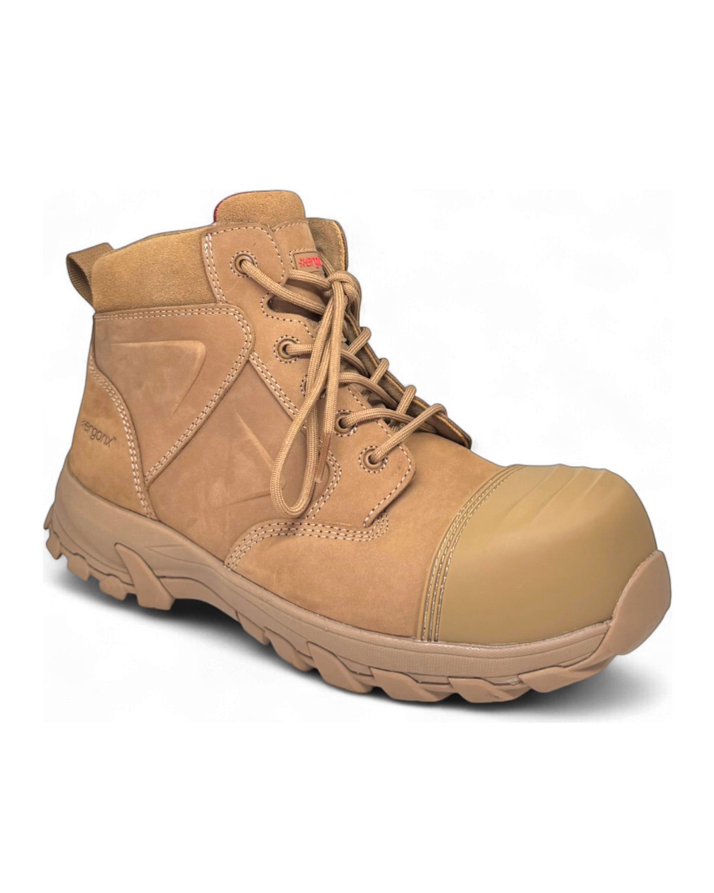 Ergonx All Tan Low Cut Safety Boots Lace Up (Helium)