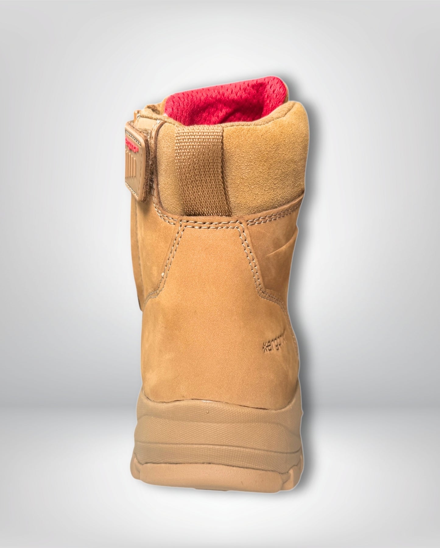 Ergonx All Tan Lace Up Safety Boots + 6 Socks + 1L Bottle & Cap Bundle