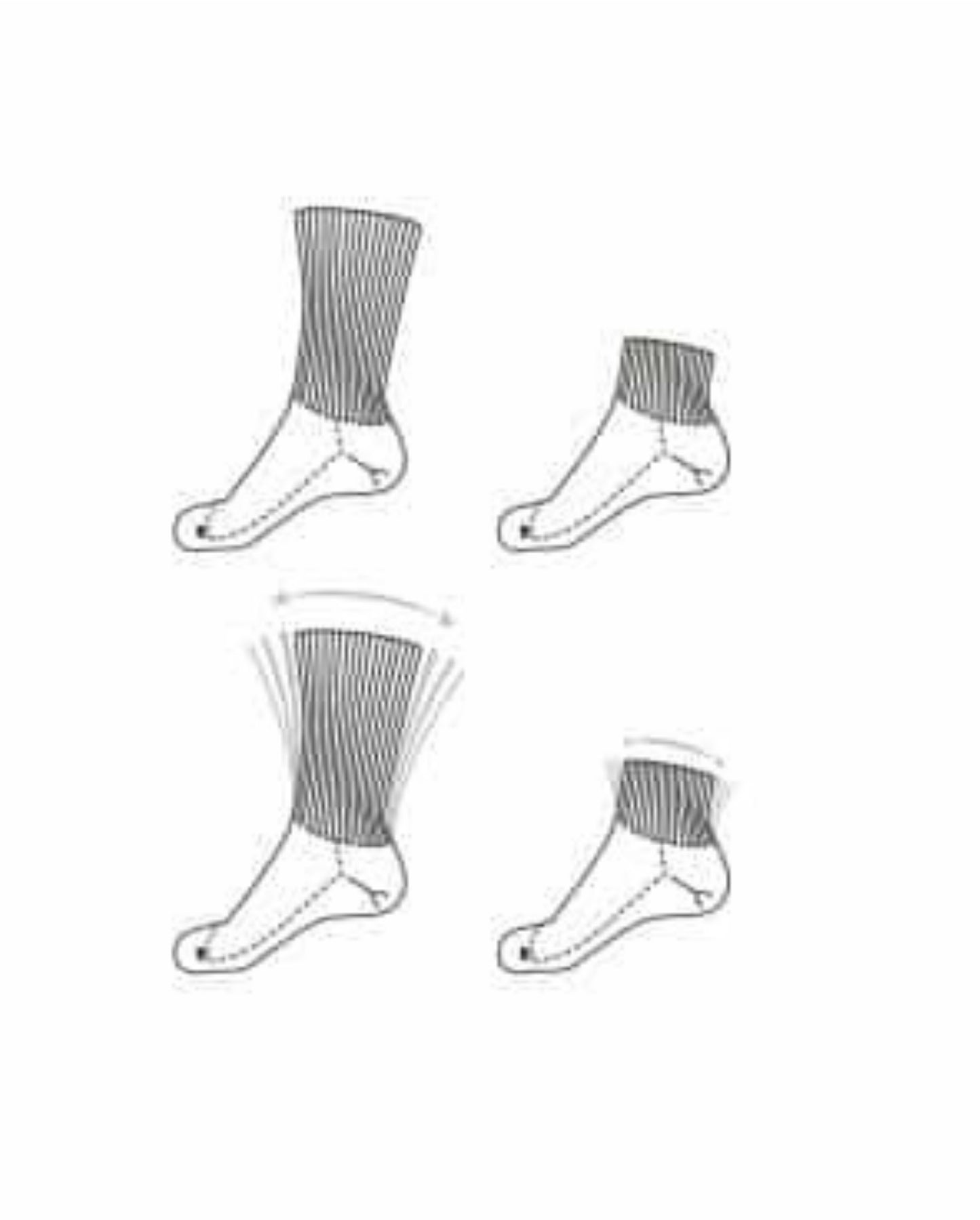Ergonx Diabetic Socks Crew (6 Pack)