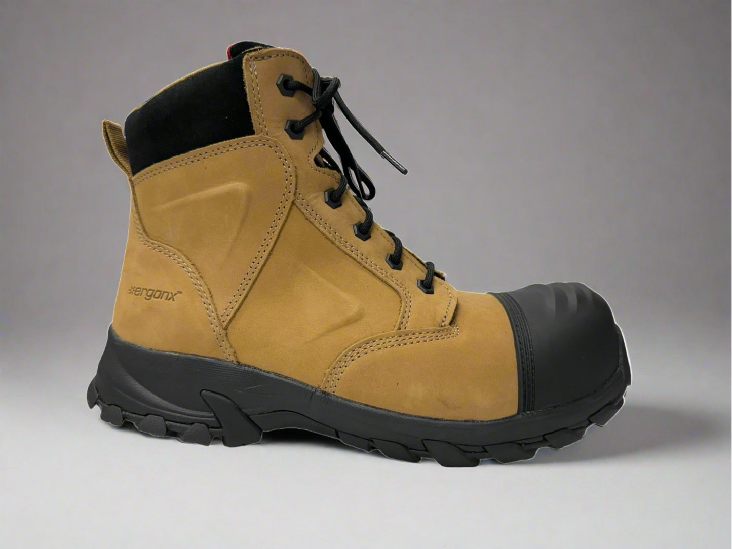 Ergonx Safety Boots Lace Up (Helium) Tan