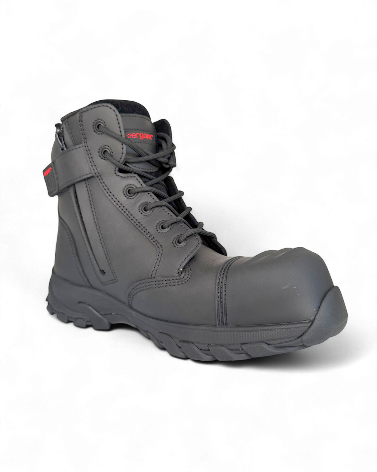 Ergonx Safety Boots Lace Up (Helium) Black