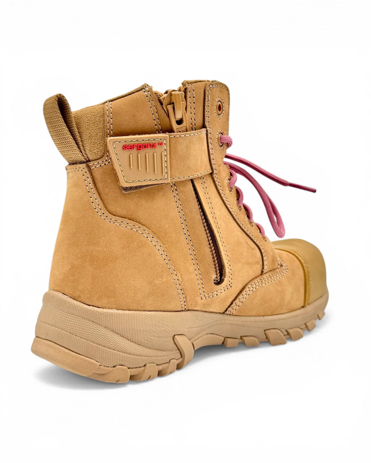 Ergonx women's Helium all tan safety work boots — product view 6