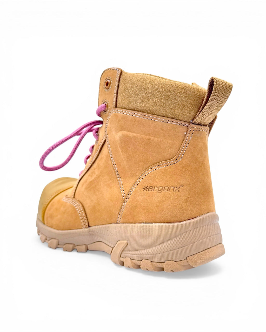 Ergonx women's Helium all tan safety work boots — product view 7