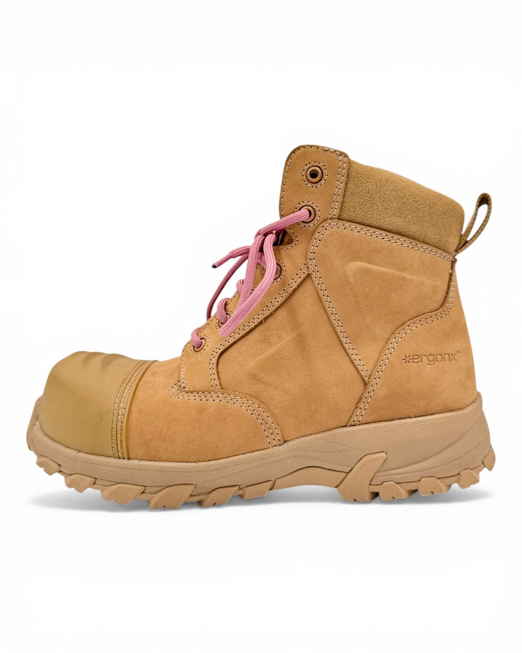 Ergonx women's Helium all tan safety work boots — product view 8