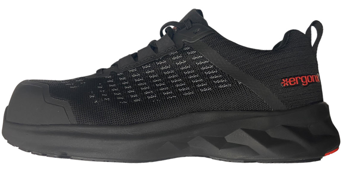 Protect your feet with arch support, composite toe cap safety shoes.  Ergonx Elements "Lithium