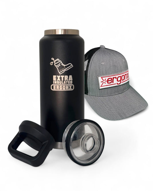 1L Insulated Water Bottle & Cap Bundle